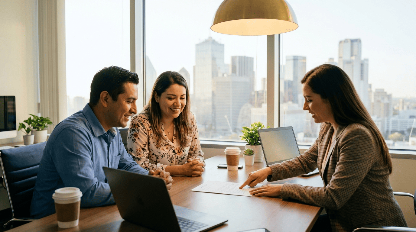 GI Auto Insurance agent helping a Dallas driver after a car accident