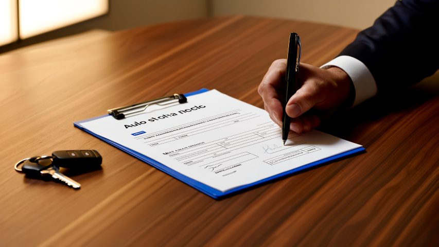 SR-22 insurance Dallas TX — financial responsibility certificate and car keys on a local agent's desk